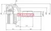 Шарнирный комплект, приводной вал KAMOKA 7140