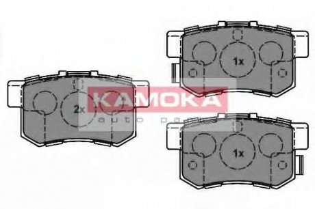 Комплект гальмівних колодок, дискове гальмо KAMOKA JQ1018538 (фото 1)