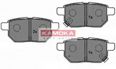 Комплект гальмівних колодок, дискове гальмо KAMOKA JQ1018084