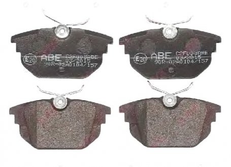Комплект тормозных колодок, дисковый тормоз ABE C2F005ABE (фото 1)