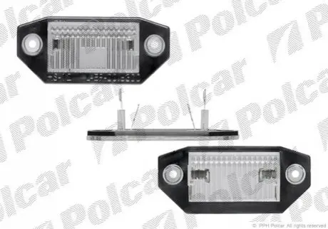 Фара номерного знака Polcar 3218959E