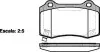 Тормозные колодки дисковые зад. Jeep Commander, Grand Cherokee III 3.0Crd-5.7 06.05-12.10 0434 54