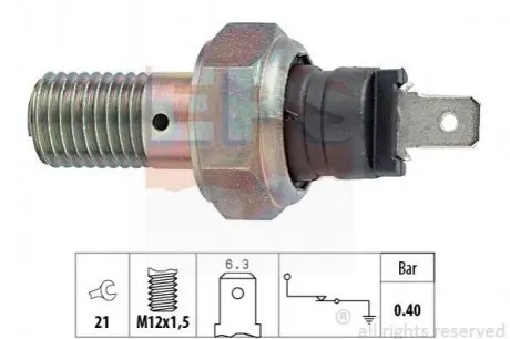 Датчик тиску масла Hyundai Pony/Accent/Toyota Coro EPS 1.800.017