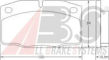Колодки гальмівні перед. Astra/Combo/Corsa/Kadett/Nova (75-01) A.B.S. A.B.S. 36145