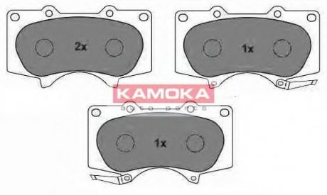 Комплект гальмівних колодок, дискове гальмо KAMOKA JQ101111 (фото 1)