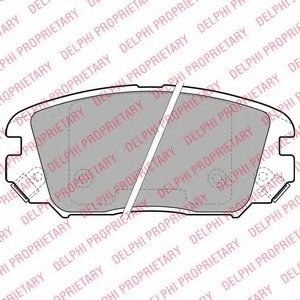 Комплект тормозных колодок, дисковый тормоз Delphi LP1974 (фото 1)