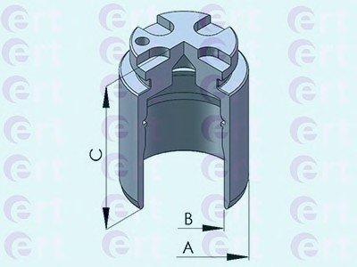 Поршень, корпус скобы тормоза ERT 150984C (фото 1)