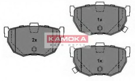 Комплект гальмівних колодок, дискове гальмо KAMOKA JQ1011276 (фото 1)