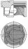 Поршень FORD, LAND ROVER, VOLVO 87.5 TPBA, 204PT, B4204T7 2,0 16V 10- (KS) KOLBENSCHMIDT 40315600 (фото 1)
