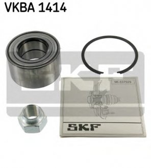 Підшипник ступиці, комплект FIAT/LANCIA Duna/Uno/Delta Prisma "F "1,0/2,0L "79-00 SKF VKBA1414 (фото 1)