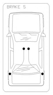 Трос ручного тормоза Seat Ibiza II (6K1) 93-/VW Caddy III (2KA, 2KH) 04- COFLE 19105E (фото 1)