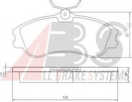 Гальмівні колодки дискові перед. Citroen Berlingo/ Citroen Xsara 1.1i-2.0HDi 00- A.B.S. 37152