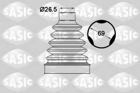 Пыльник ШРУСа, 7701209992, 01256, 25384, 36906, 305607, SASIC 1904017