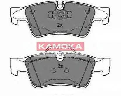 Комплект тормозных колодок, дисковый тормоз KAMOKA JQ1013662