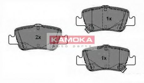 Комплект гальмівних колодок, дискове гальмо KAMOKA JQ1018096 (фото 1)