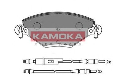 Комплект гальмівних колодок, дискове гальмо KAMOKA JQ1012822 (фото 1)