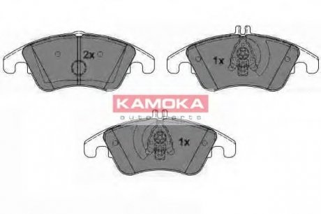 Комплект тормозных колодок, дисковый тормоз KAMOKA JQ101119 (фото 1)