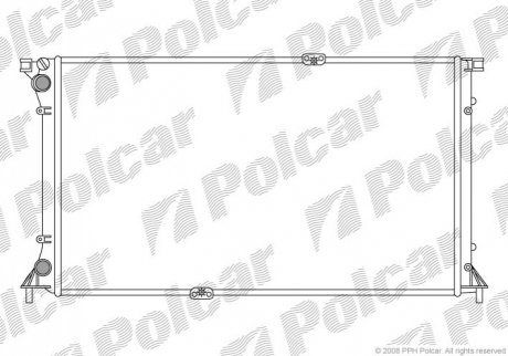 РАДИАТОР G9U (2,5DCi) Polcar 602608A4 (фото 1)