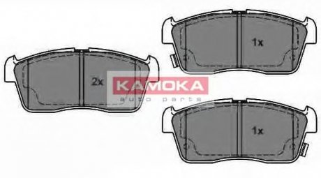 Комплект тормозных колодок, дисковый тормоз KAMOKA JQ1013064 (фото 1)