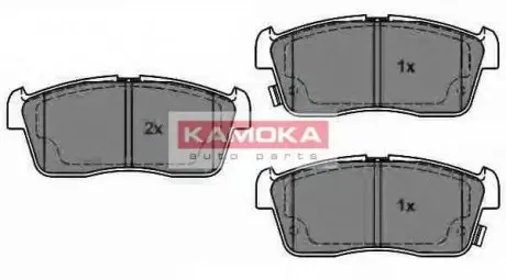 Комплект гальмівних колодок, дискове гальмо KAMOKA JQ1013064