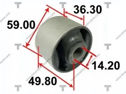 Сайлентблок рычага toyota rav4 05- TENACITY AAMTO1134
