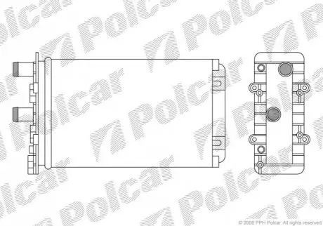 Радиаторы обогрева 9566N8-4 Polcar 9566N84 (фото 1)