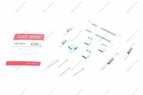 Монтажный комплект барабанных колодок QUICK BRAKE 1050017