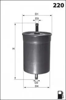 Фильтр топливный Alfa Romeo 92-/Bmw/Citroen C15 91-/Fiat Regata 85- (FSO P) MECAFILTER ELE6011
