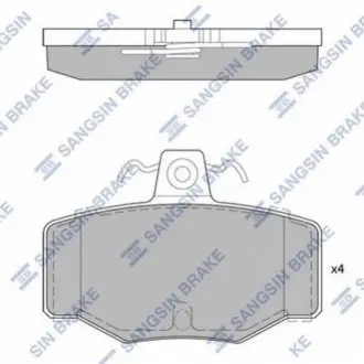 Кт. Гальмівні колодки дискові SANGSIN Hi-Q (SANGSIN) SP1741