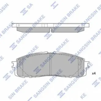 Колодки дисковые задние SANGSIN SP-1123 Hi-Q (SANGSIN) SP1123