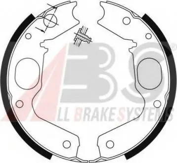 Барабанні гальмівні колодки Mitsubishi Pajero II/Pajero Sport 2.5/3.0 98- A.B.S. 9115