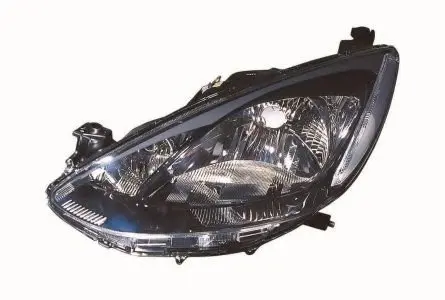 Фара левая H4, man/автом. рег, черная рамка [] DEPO 216-1156L-LDEM2