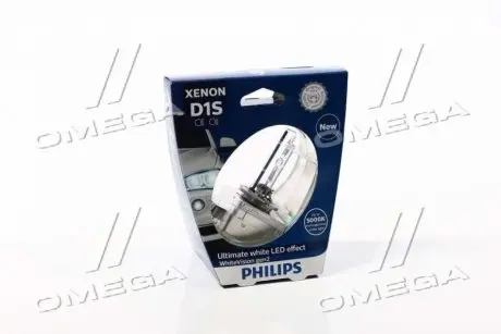 Лампа ксеноновая D1S 85V 35W P32d-3 WhiteVision gen2 5000K PHILIPS 85415WHV2S1