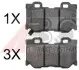 Тормозные колодки зад. Nissan 370Z 09-/Infiniti FX 37/50 08- /GX 37 07- 37769