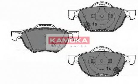 Комплект гальмівних колодок, дискове гальмо KAMOKA JQ1013408
