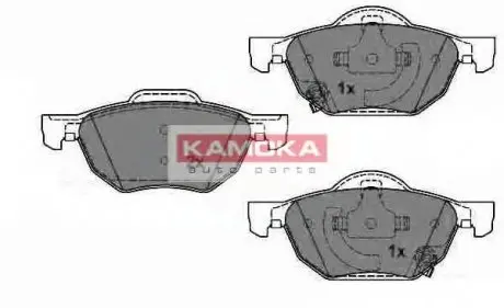 Комплект гальмівних колодок, дискове гальмо KAMOKA JQ1013408 (фото 1)