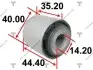 САЙЛЕНБЛОК ЗАДНЬОЇ ПІДВІСКИ (MAZDA 6 WAGON GH 2008-2013)// AAMMA1041 (шт.) TENACITY AAMMA1041