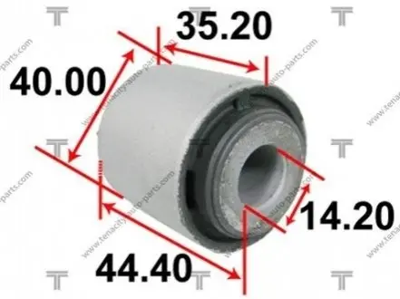 САЙЛЕНБЛОК ЗАДНЬОЇ ПІДВІСКИ (MAZDA 6 WAGON GH 2008-2013)// (шт.) TENACITY AAMMA1041