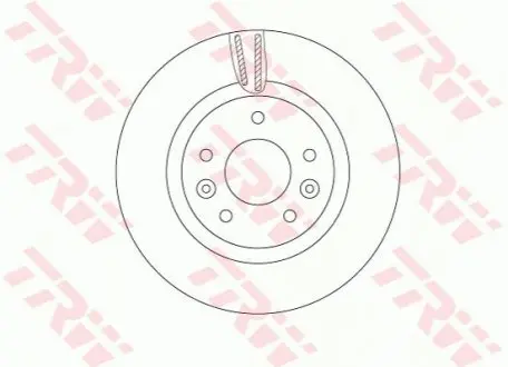 Диск гальмівний перед. (296mmx26mm) NISSAN QASHQAI II 1.2 DIG-T/1.2 TCe 130/1.5 dCi/1.5 dCi 110/1.6 dCi/1.6 dCi 130/1.6 dCi 130 4x4/1.6 dCi ALL MODE 4x4-i/1.6 DIG-T/2.0 ALL MODE 4x4-i TRW DF6786
