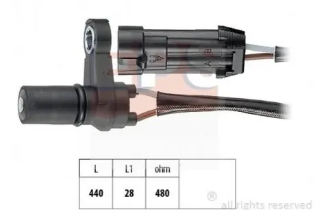 Датчик положення р/вала BMW 1 (E81), 3 (E90), 5 (E60), 6 (E64) 10- EPS 1.953.523