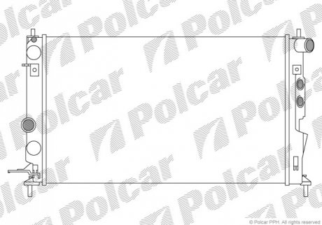 Радіатори охолодження Polcar 551608A4 (фото 1)