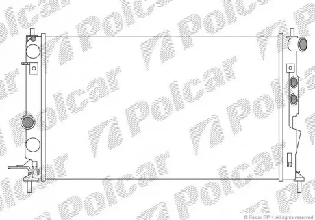 Радіатори охолодження Polcar 551608A4
