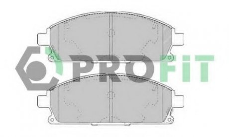 Комплект тормозных колодок, дисковый тормоз PROFIT 50001263 (фото 1)