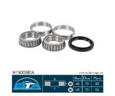 Підшипник колеса,комплект BTA H15005BTA