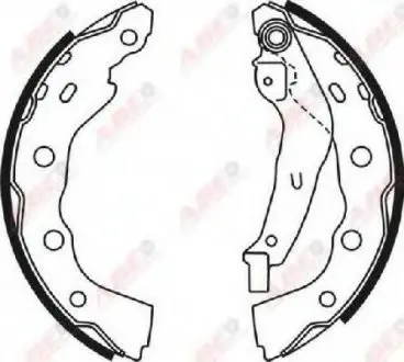 Тормозные колодки, барабанные ABE C05059ABE