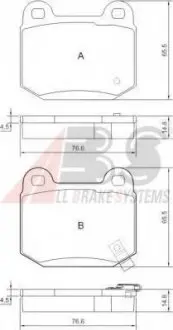 Гальмівні колодки зад. Nissan 350 Z (Z33) 05-/Infiniti G35 (V35) A.B.S. 37452