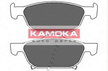 Комплект гальмівних колодок, дискове гальмо KAMOKA JQ101138