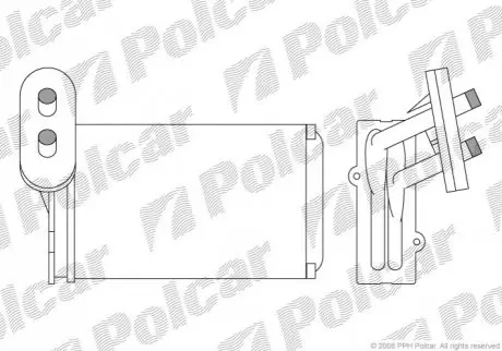 Радіатори обігріву 9534N8-1 Polcar 9534N81