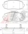 К-кт перед. тормозов. колодок Kia Picanto 04.02-/Hyunday I10 2008- 37474