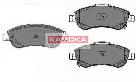 Комплект тормозных колодок, дисковый тормоз KAMOKA JQ1018456 (фото 1)